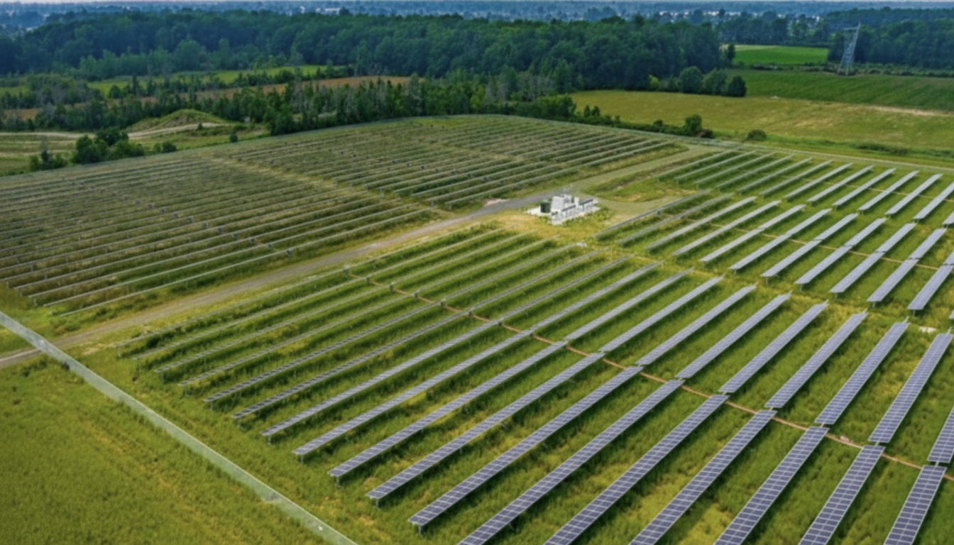 Wheatfield Solar Farm - 6.3 MW community solar project with 15,548 solar panels